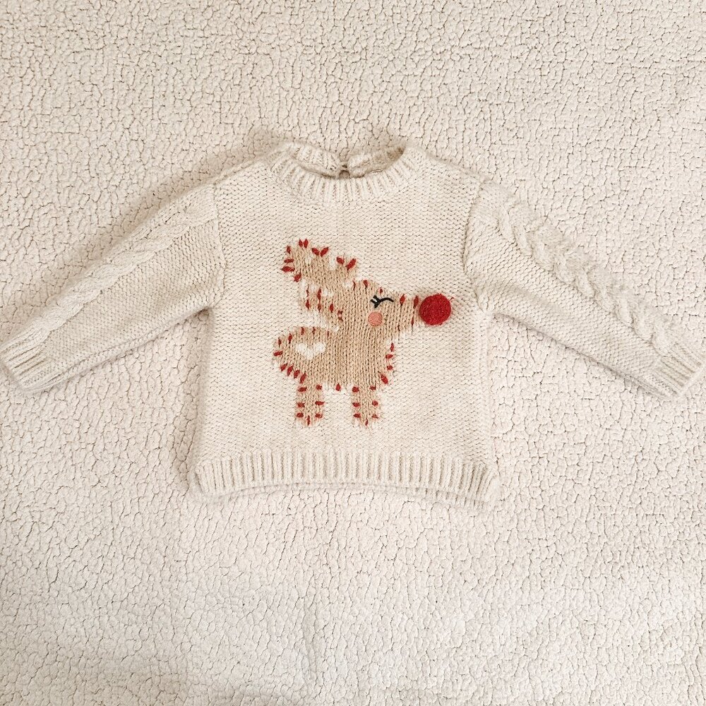 Zara Baby Rudolph Christmas Sweater *